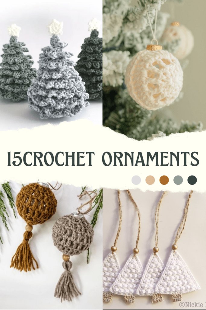 15 crochet christmas ornaments pattern
