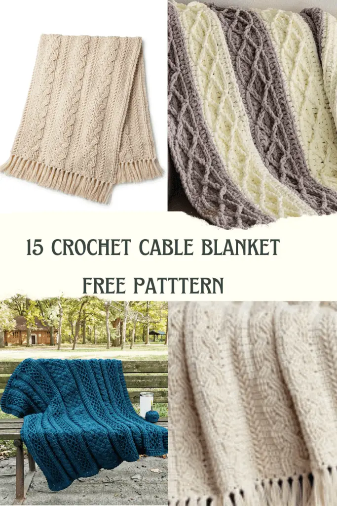 crochet cable blanket