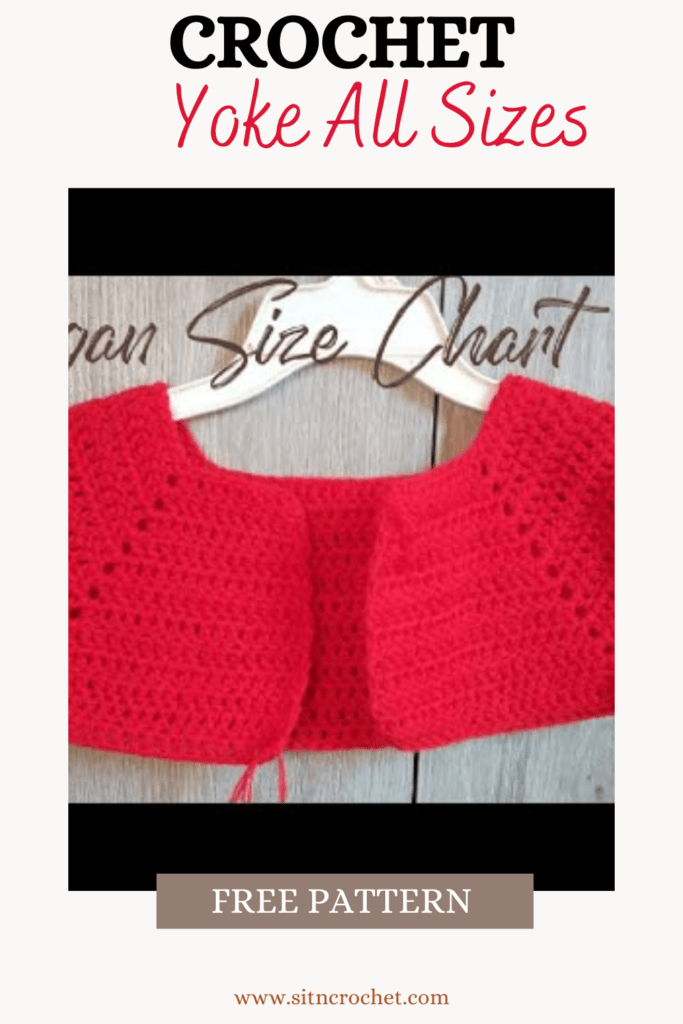 crochet yoke all sizes

