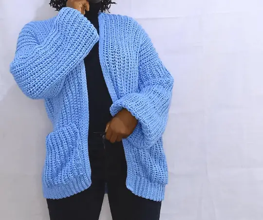 crochet oversized cardigan free oattern
