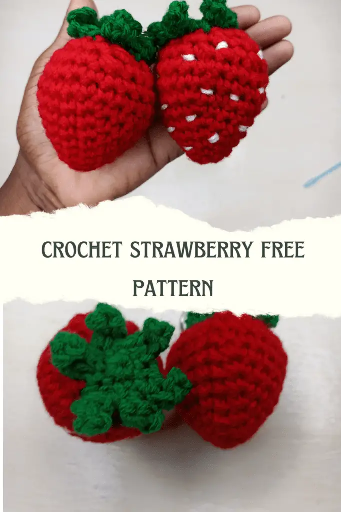 easy crochet strawberry pattern
