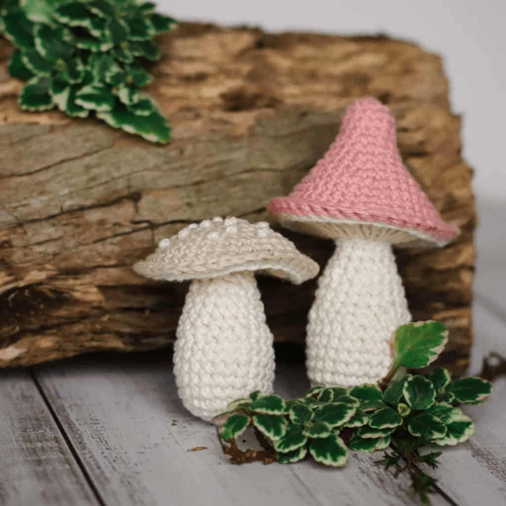 crochet mushroom

