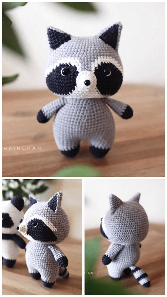 amigurumi raccoon crochet pattern