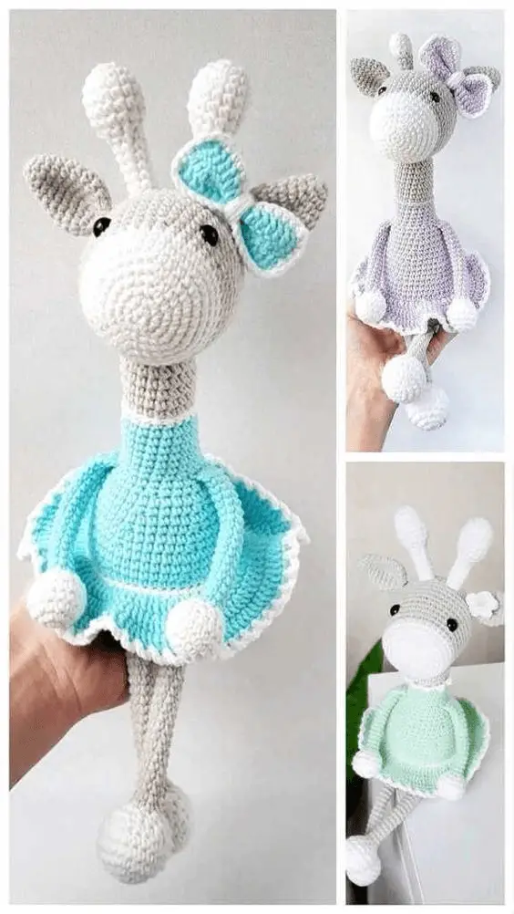 calm crochet giraffe pattern