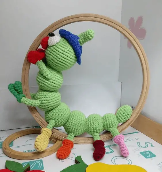 crochet caterpillar pattern