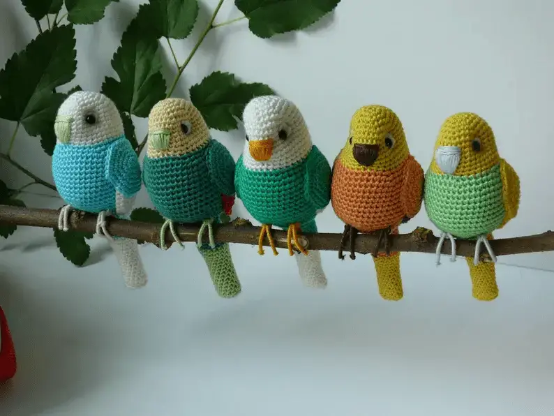 DIY Amigurumi Crochet Kit Little Parrot / Craft Project Crochet Parrot /  Handmade Parrot / 