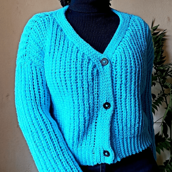 Blueberry Crochet Crop Cardigan Free Pattern ( SitnCrochet 2024