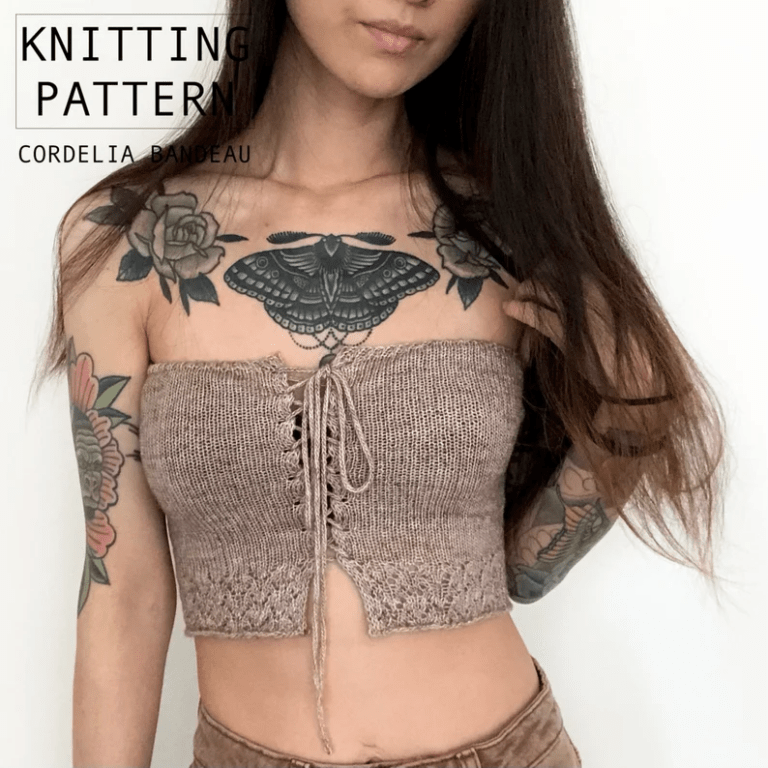 Knit Bandeau Top Free Pattern ( SitnCrochet 2024
