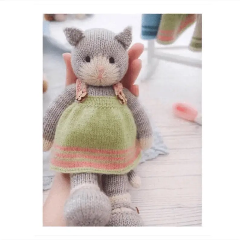 free knitted cat pattern