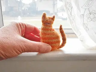 knit keychain pattern