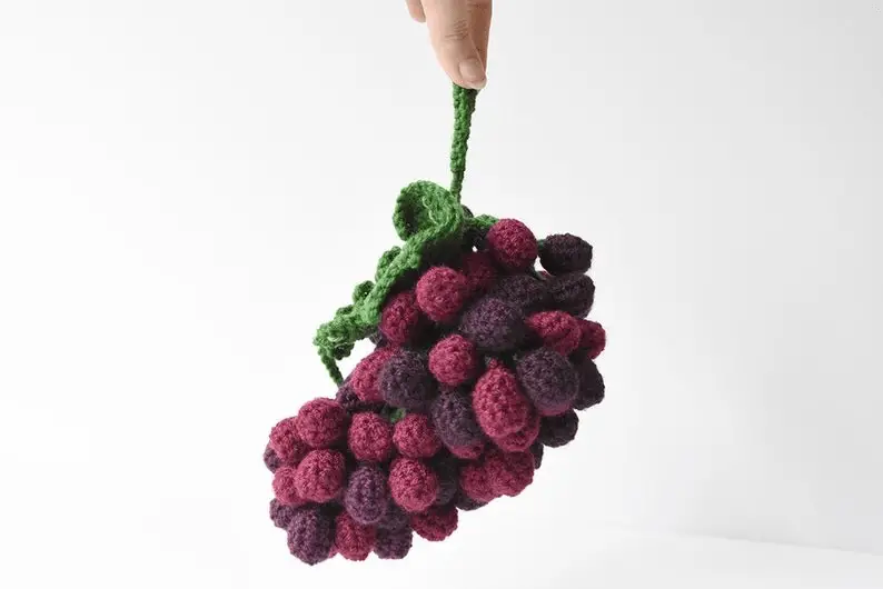 crochet grapes