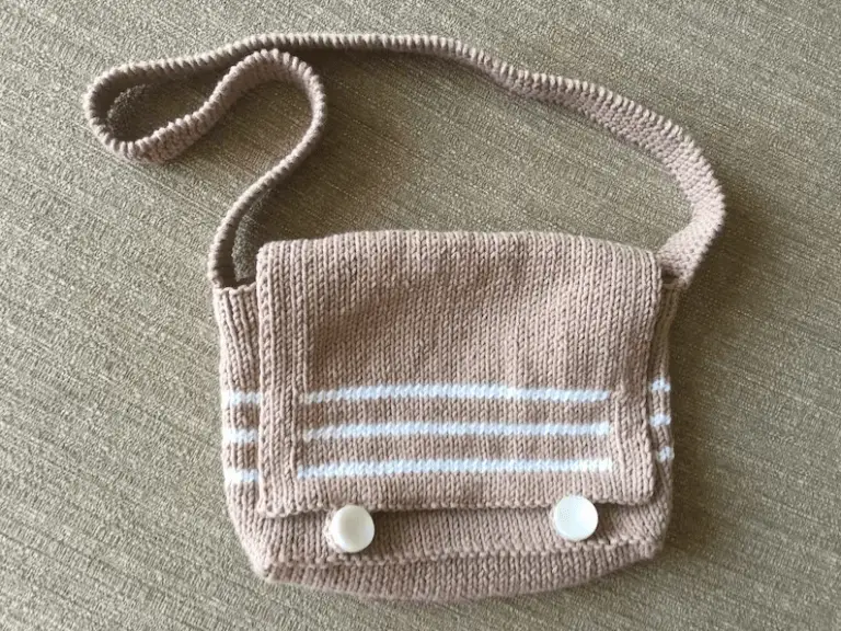 Knit shoulder bag pattern ( SitnCrochet 2023