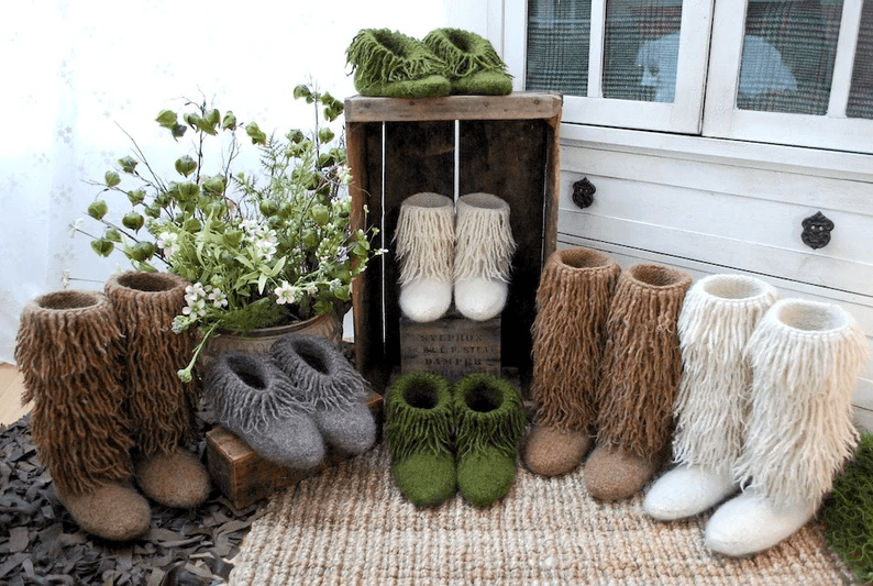 knitted boots pattern