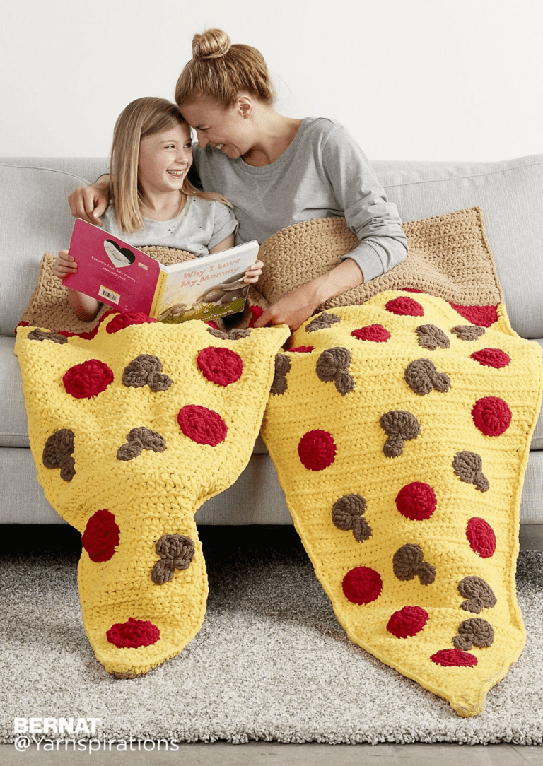 Crochet Pizza Blanket Free Pattern ( SitnCrochet 2025