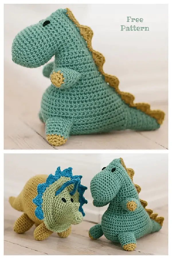 crochet dinosaur pattern for free