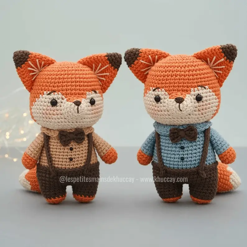 crochet fox easy free pattern