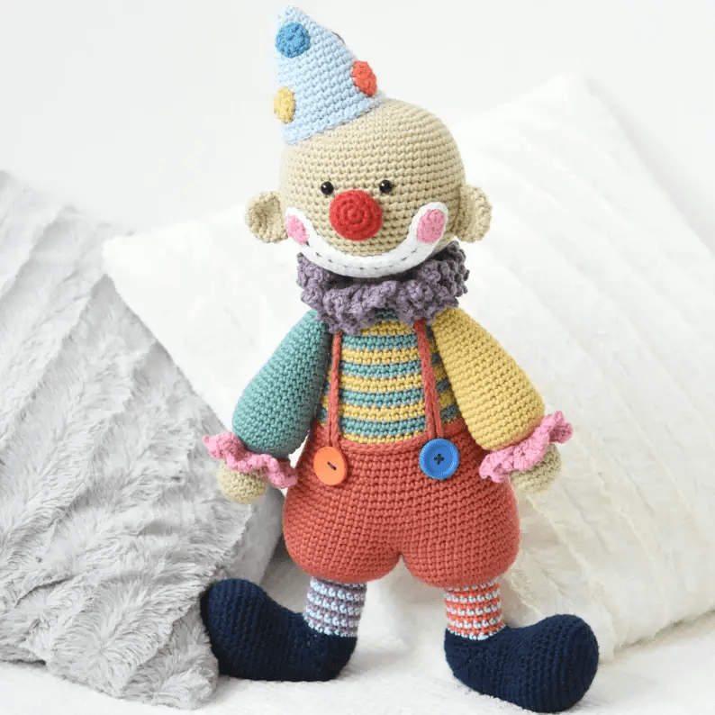 crochet clown amigurumi