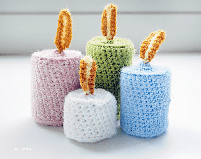 crochet candle patte