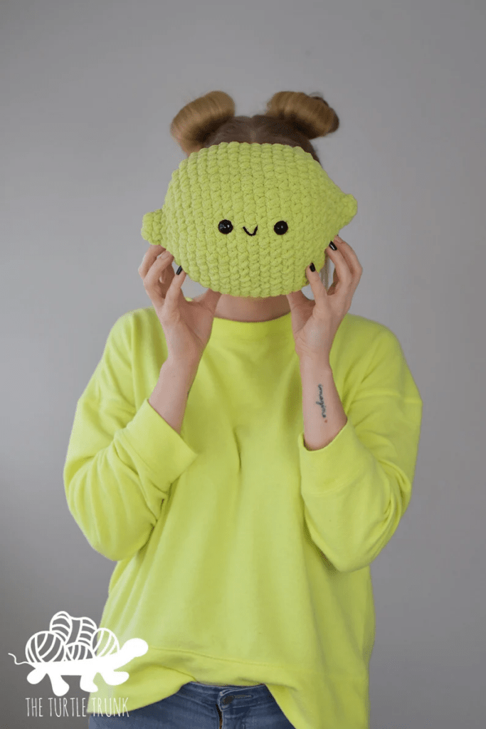 crochet lime cuddler