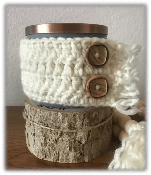 crochet candle cozy