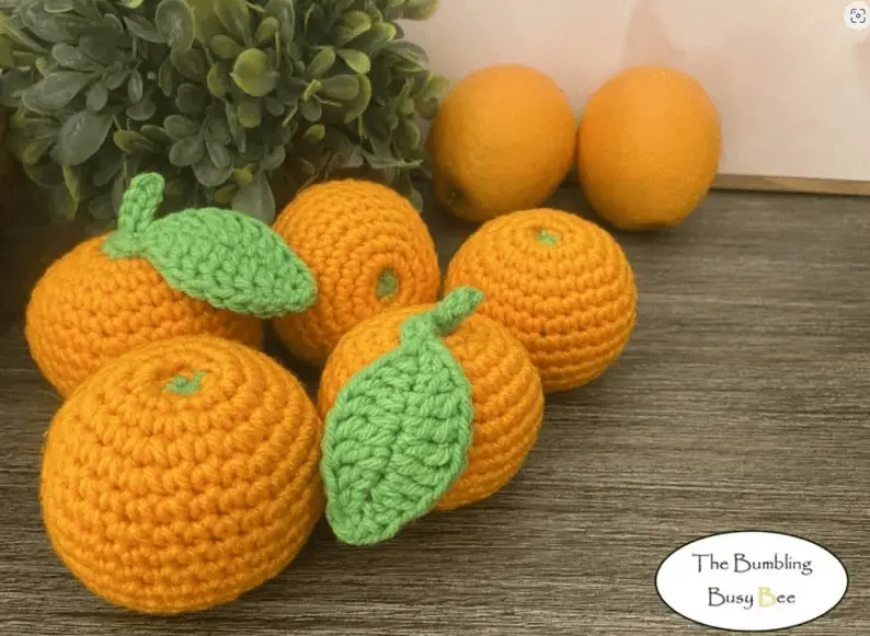 crochet orange pattern