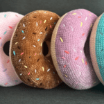 crochet donut pillow