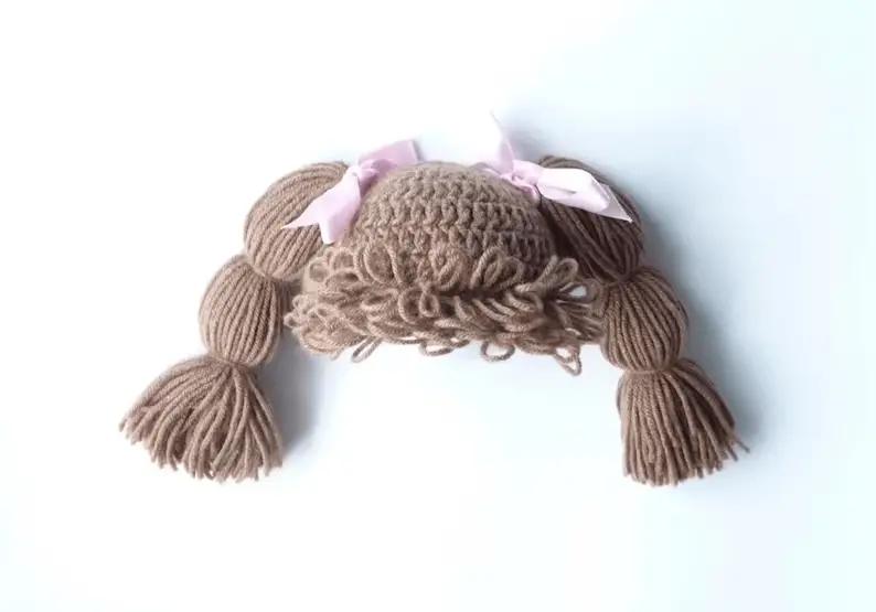 crochet cabbage patch hat