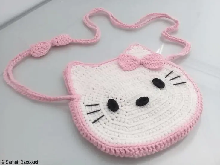 crochet hello kitty bag