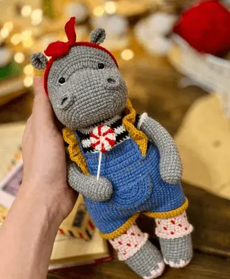 free hippo crochet pattern