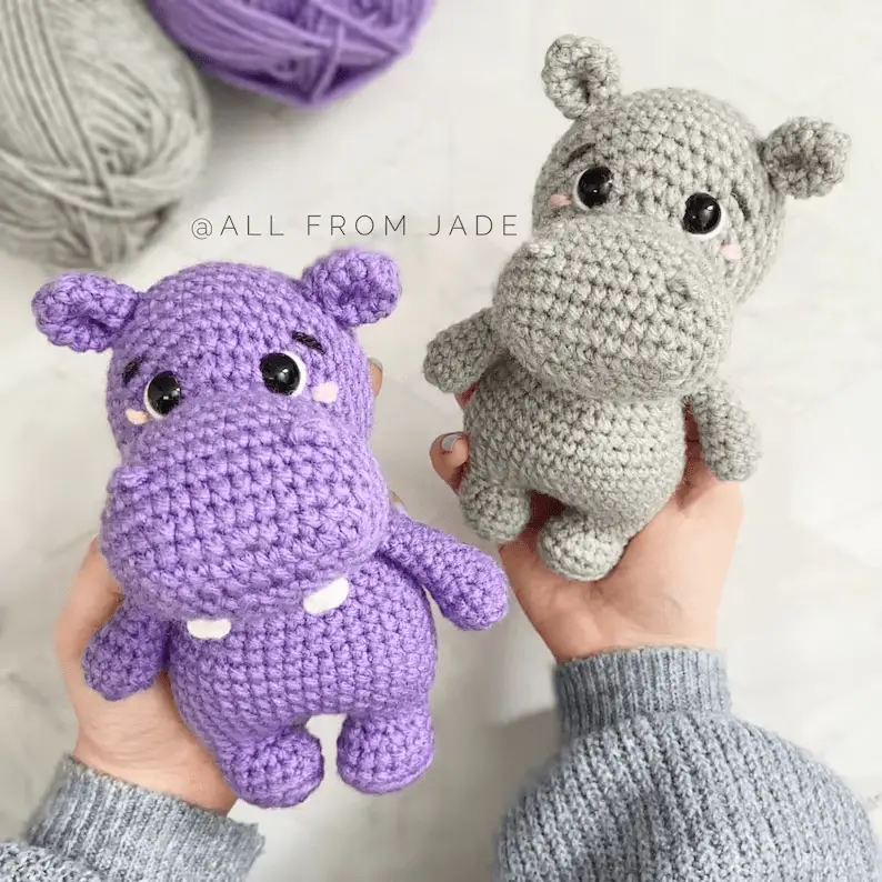 fun hippo crochet pattern
