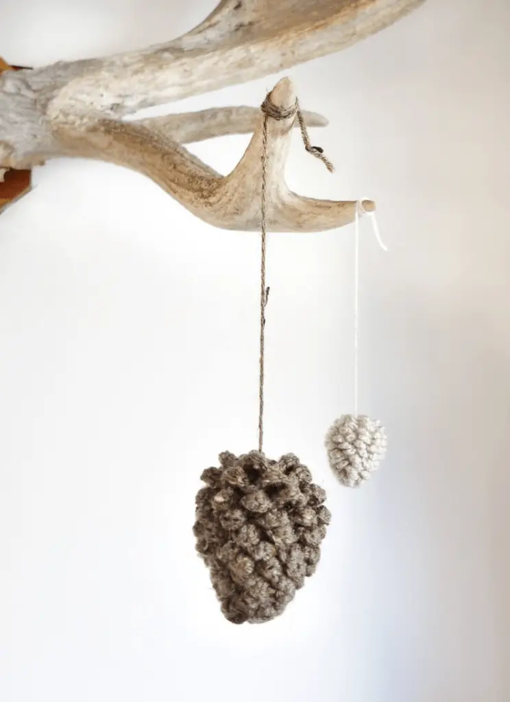 crochet pine cone
