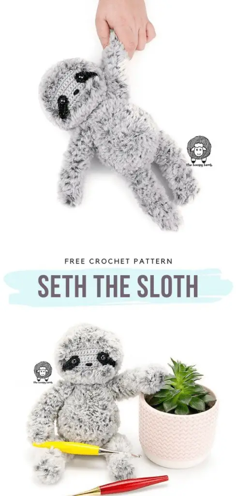 free sloth crochet pattern