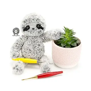 crocheted sloth