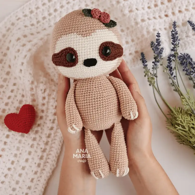 paid sloth crochet pattern