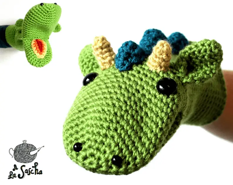 dragon puppet crochet pattern free
