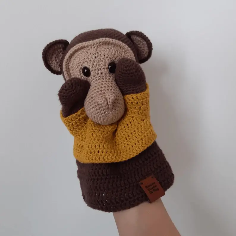 crochet monkey puppet pattern