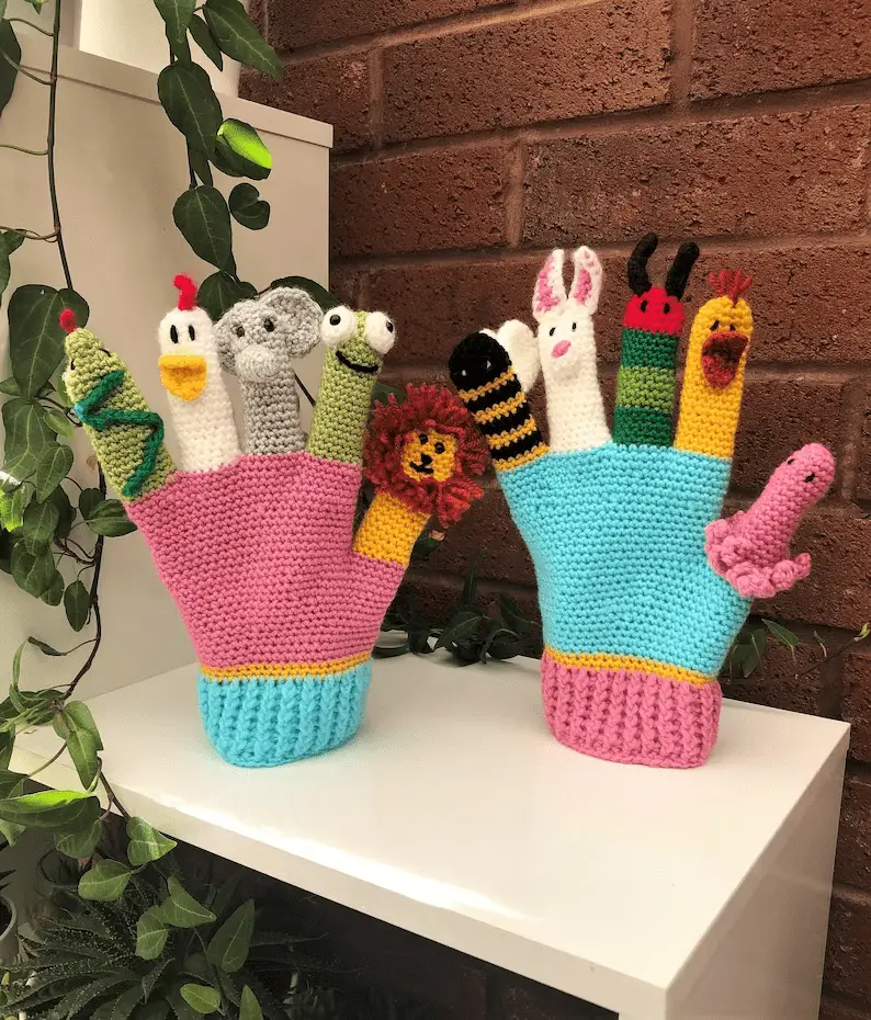 crochet puppet glove pattern