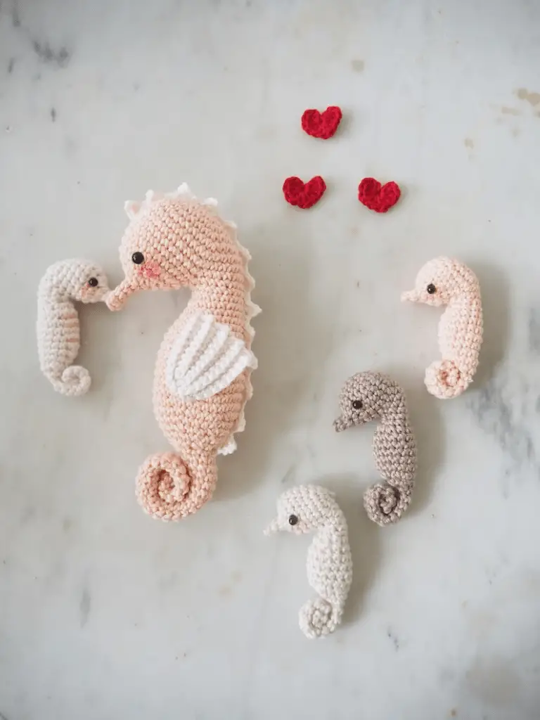 crochet seahorse pattern