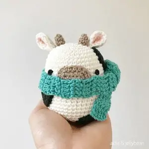 mini cow crochet pattern
