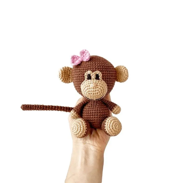 cute crocheted monkey