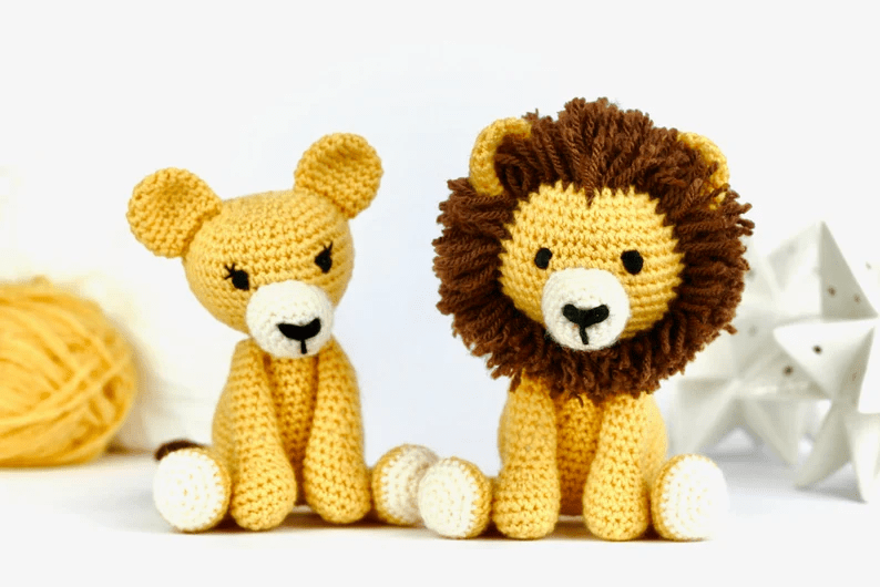 crochet lion