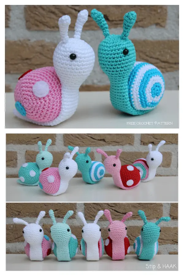 free crochet snail pattern