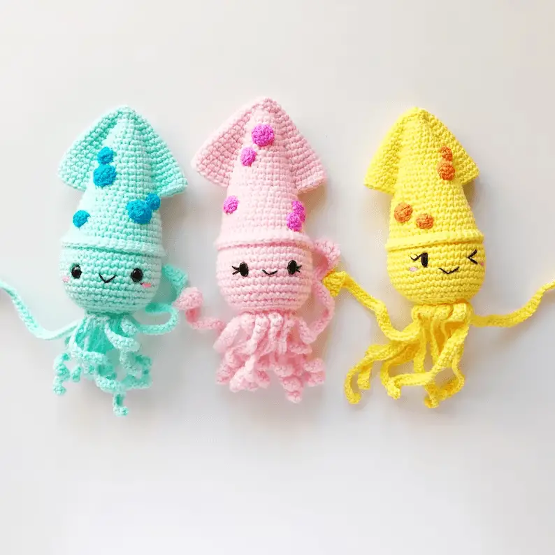 CROCHET SQUID PATTERNS