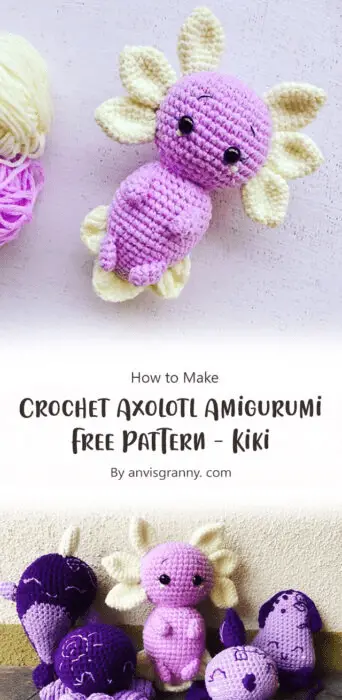 free crochet axolotl
