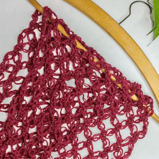 crochet spring scarf