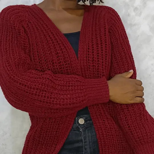 crochet women's cardigan