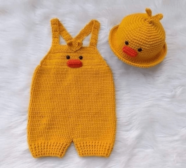 Baby Dory Crochet Romper