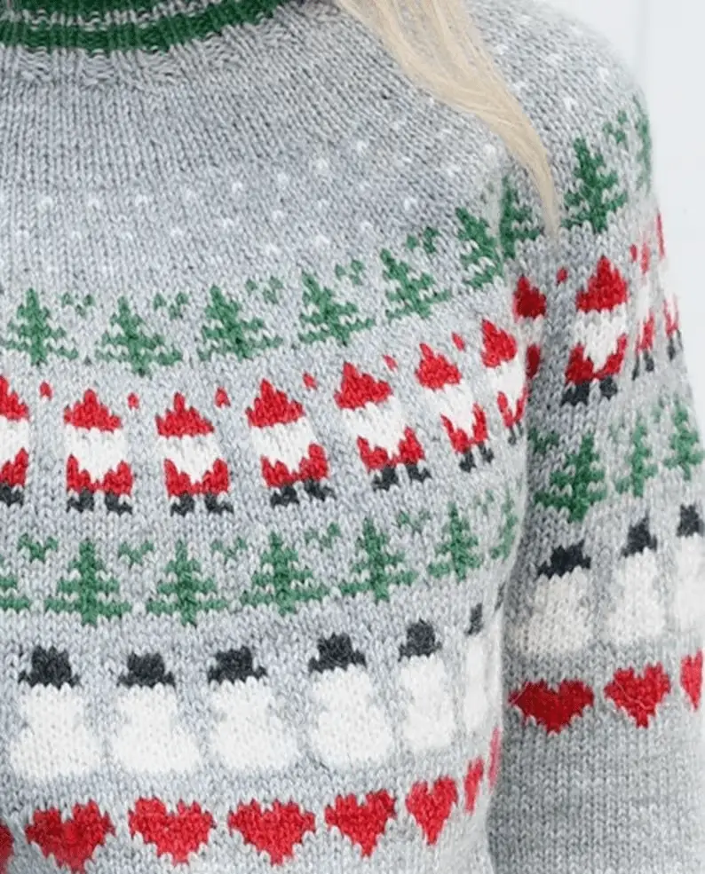 knitted christmas sweater