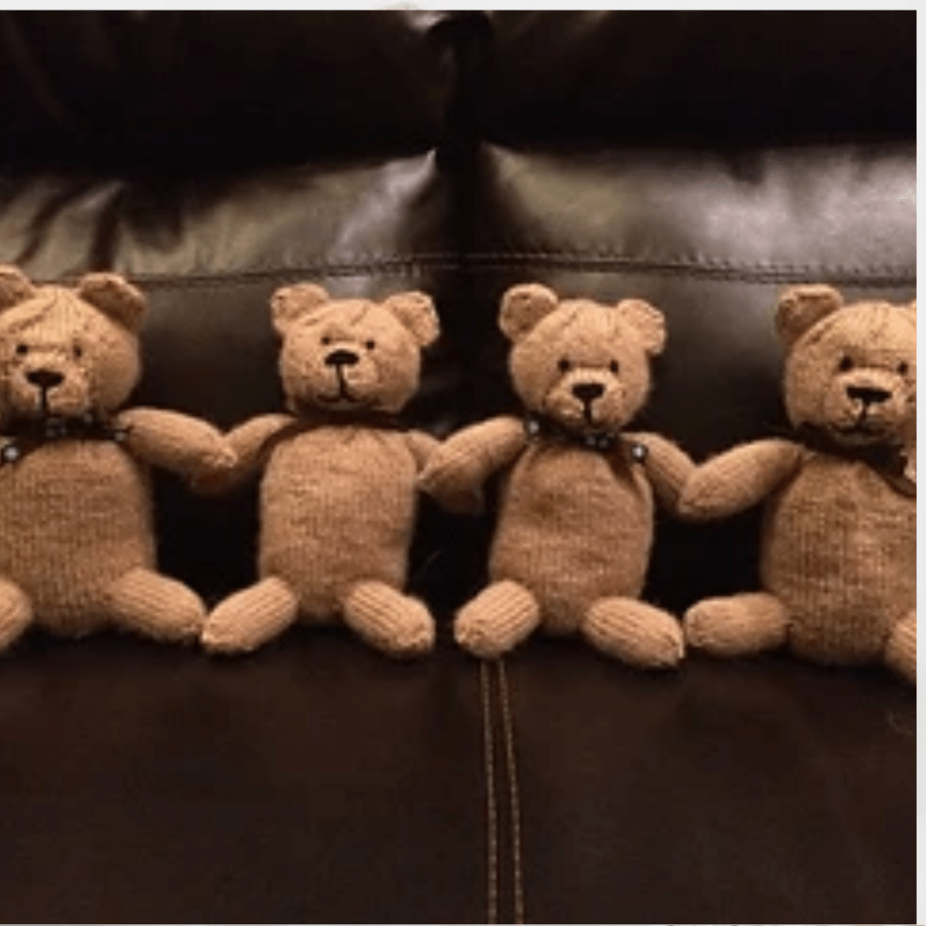 knit teddy bear