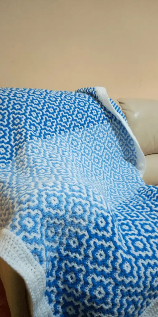 crochet mosaic blanket